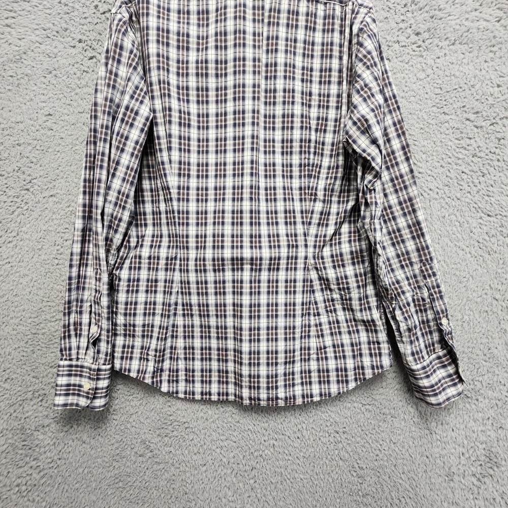 J Lindeberg Ward Shirt Mens XL (Fits Slim) Long Sleeve Clan Check Plaid PLS READ - Picture 9 of 12